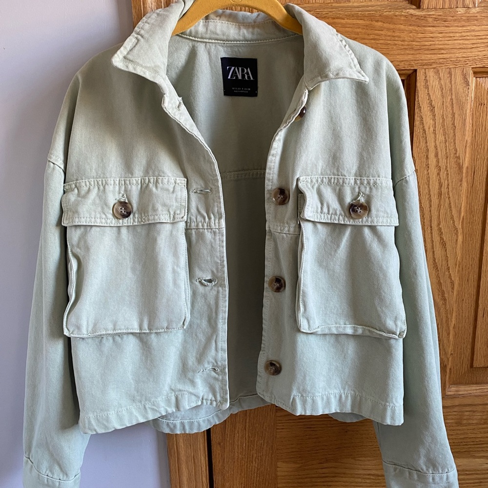 Zara Sage Green Jacket